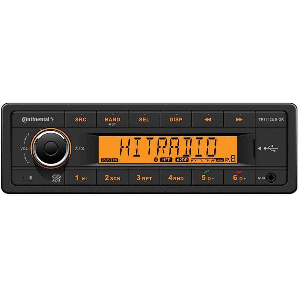 Continental Qualifies for Free Shipping Continental Stereo AM/FM/USB/MP3/WMA/BT 12v #TR7412UB-OR