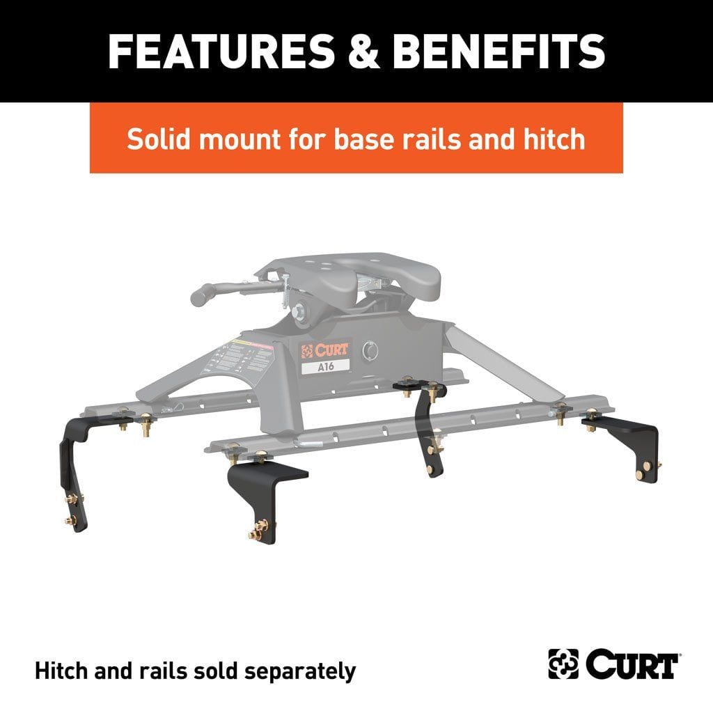 CURT Qualifies for Free Shipping CURT 5th Wheel Install Brackets Select RAM 1500 with Coil Springs #16306