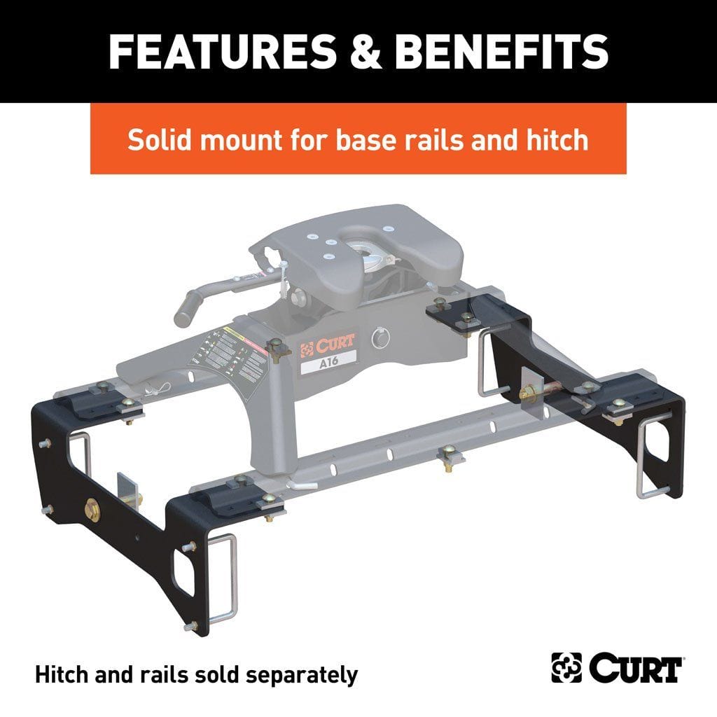 CURT Oversized - Not Qualified for Free Shipping CURT 5th Wheel Install Brackets Select Silverado/Sierra 1500 6.5' Bed #16415