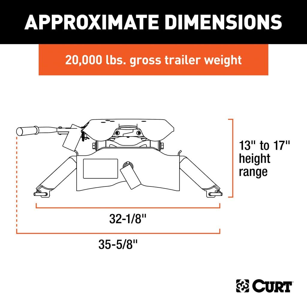 CURT Truck Freight - Not Qualified for Free Shipping CURT A20 5th Wheel Hitch #16140