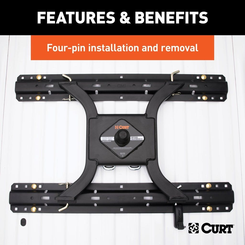 CURT Oversized - Not Qualified for Free Shipping CURT Spyder 5th Wheel to Gooseneck Adapter Hitch #16085