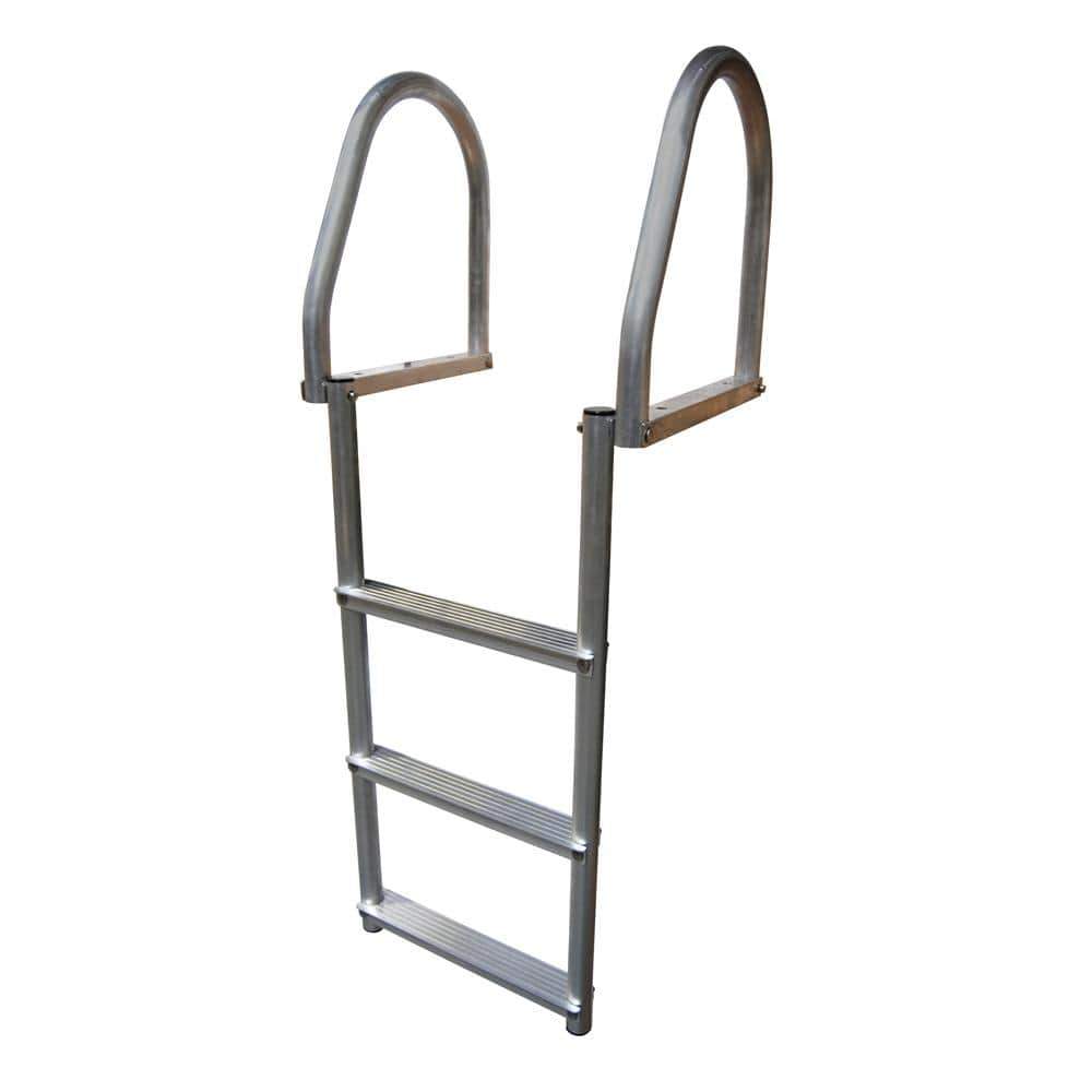 Dock Edge Qualifies for Free Shipping Dock Edge Aluminum 3-Step Flip-Up Dock Ladder Weld Free #2173-F
