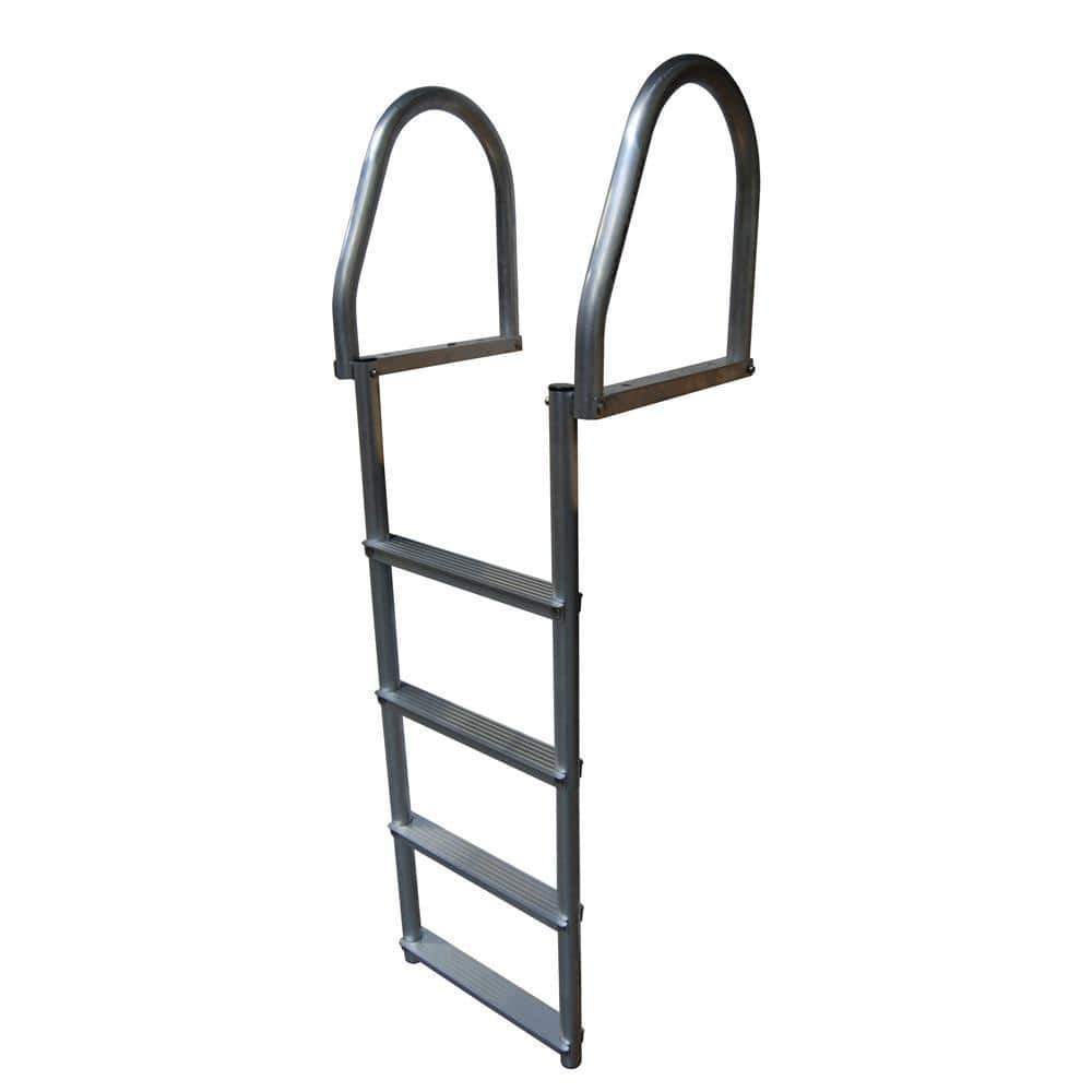 Dock Edge Qualifies for Free Shipping Dock Edge Aluminum 4-Step Flip-Up Dock Ladder Weld Free #2174-F