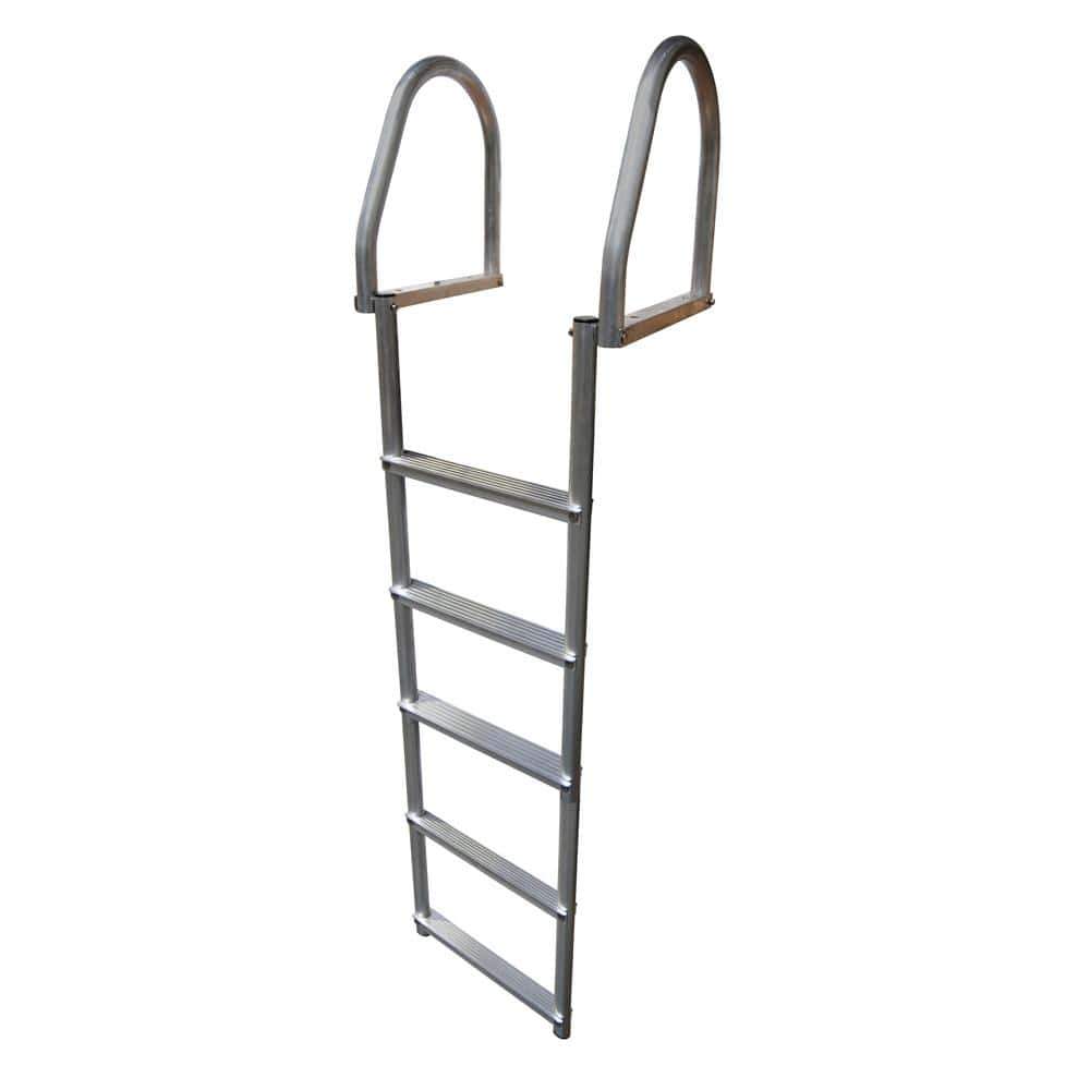 Dock Edge Qualifies for Free Shipping Dock Edge Aluminum 5-Step Flip-Up Dock Ladder Weld Free #2175-F