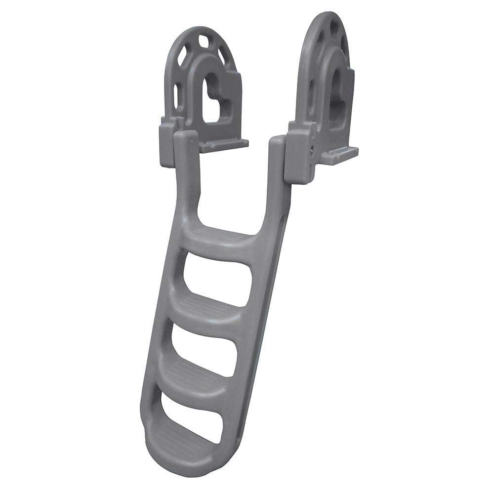 Dock Edge Qualifies for Free Shipping Dock Edge Dock Ladder 4-Step Flip-Up Stand Off #2084-F