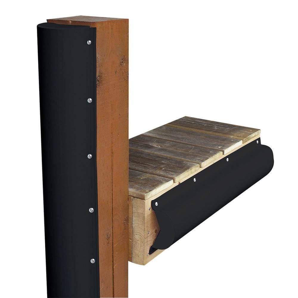 Dock Edge Qualifies for Free Shipping Dock Edge Piling Bumper One End Capped 6' Black #1020-B-F