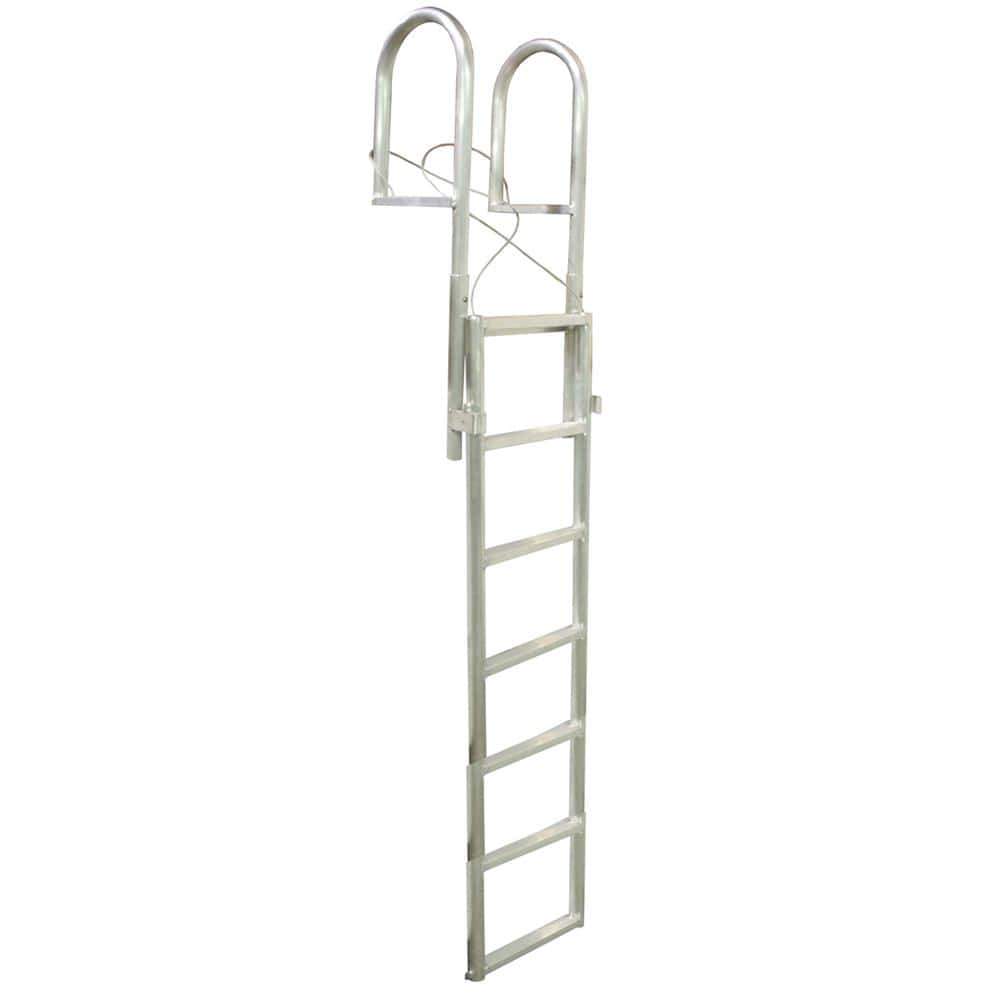 Dock Edge Oversized - Not Qualified for Free Shipping Dock Edge Slide-Up Aluminum 7-Step Dock Ladder #2037-F
