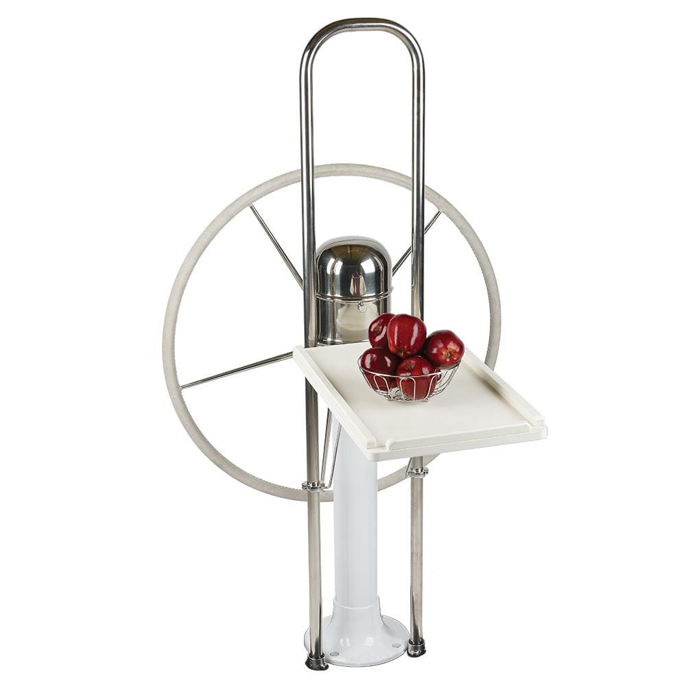 Edson Marine Not Qualified for Free Shipping Edson White Poly Fold Down Luncheon Table #761WH-95