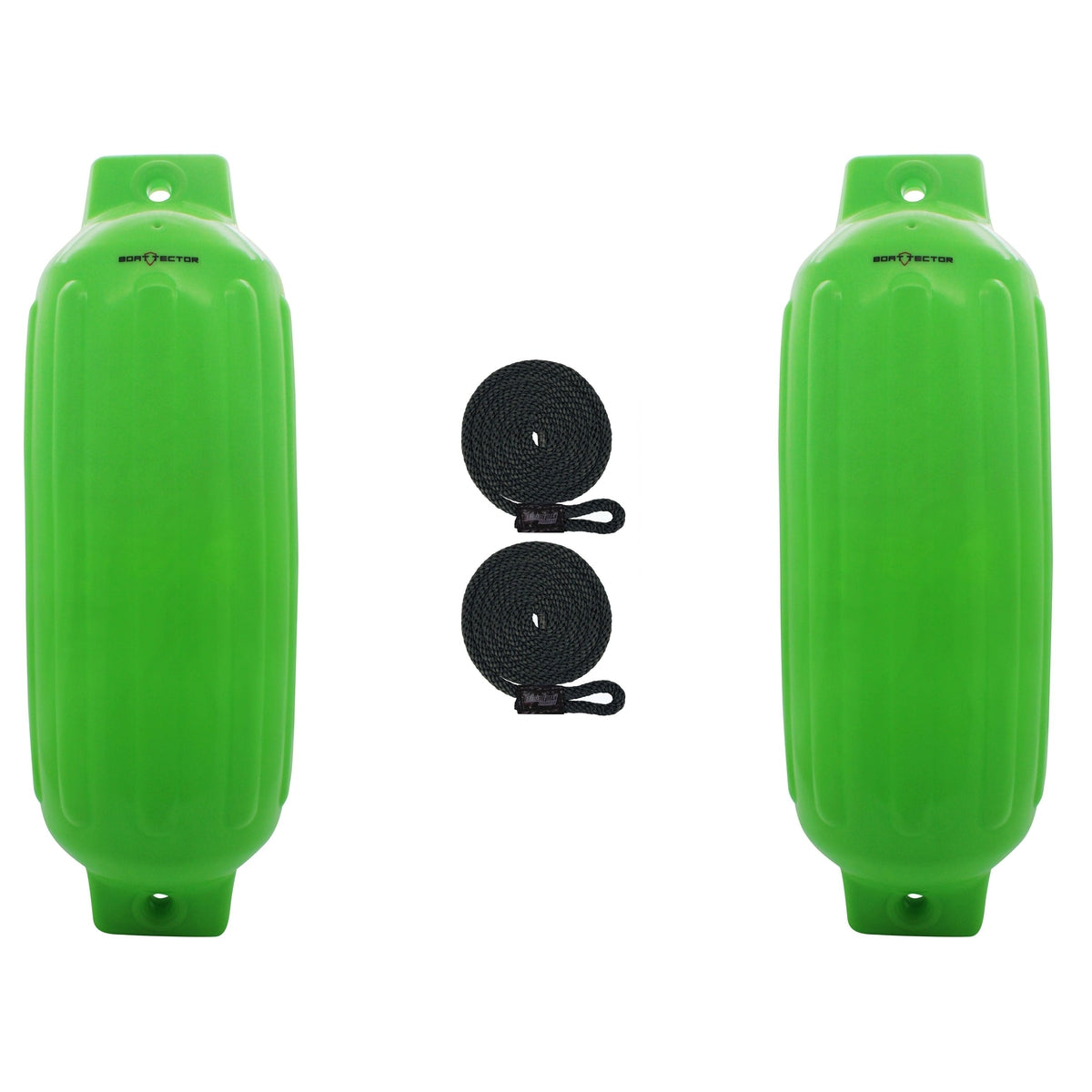 Extreme Max 3006.8561.2 BoatTector Inflatable Fender Value 2-Pack - 10" x 30", Neon Green