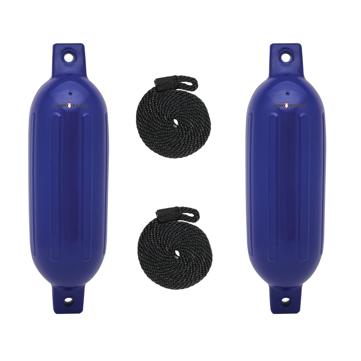 Extreme Max 3006.7438 BoatTector Inflatable Fender Value 2-Pack - 4.5" x 16", Cobalt Blue