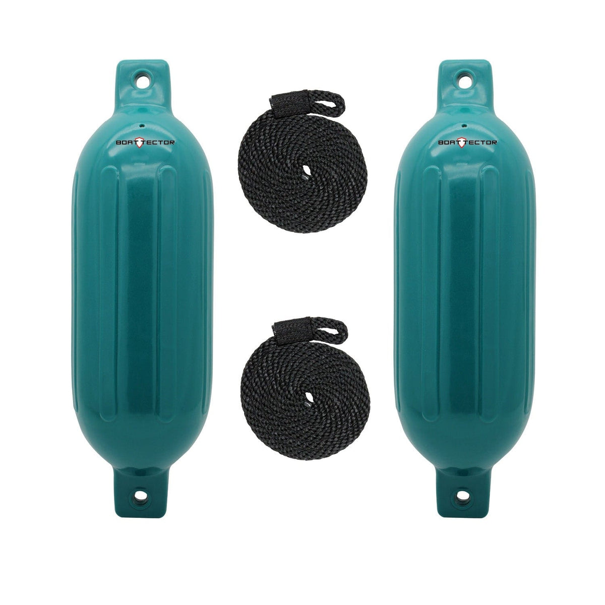 Extreme Max 3006.7608 BoatTector Inflatable Fender Value 2-Pack - 8.5" x 27", Teal