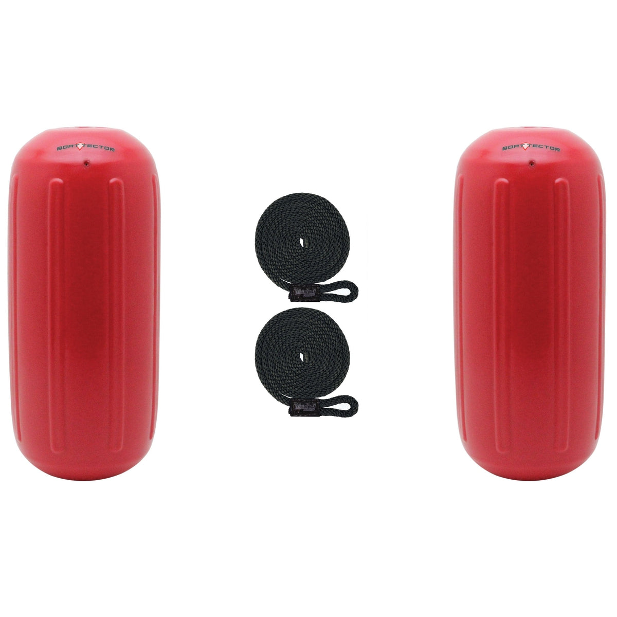 Extreme Max 3006.8501.2 BoatTector HTM Inflatable Fender Value 2-Pack - 10" x 27", Bright Red