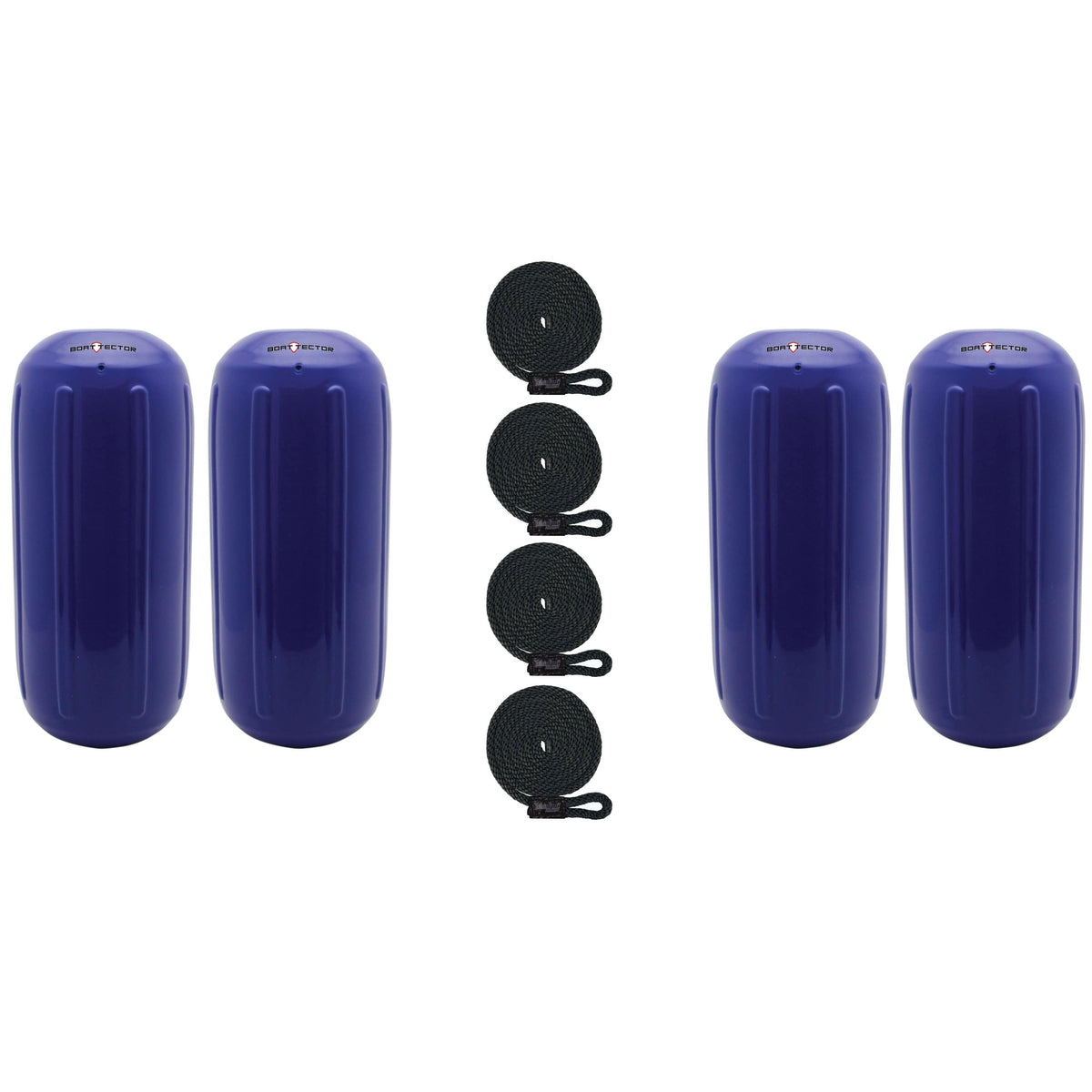 Extreme Max 3006.8507.4 BoatTector HTM Inflatable Fender Value 4-Pack - 10" x 27", Cobalt Blue