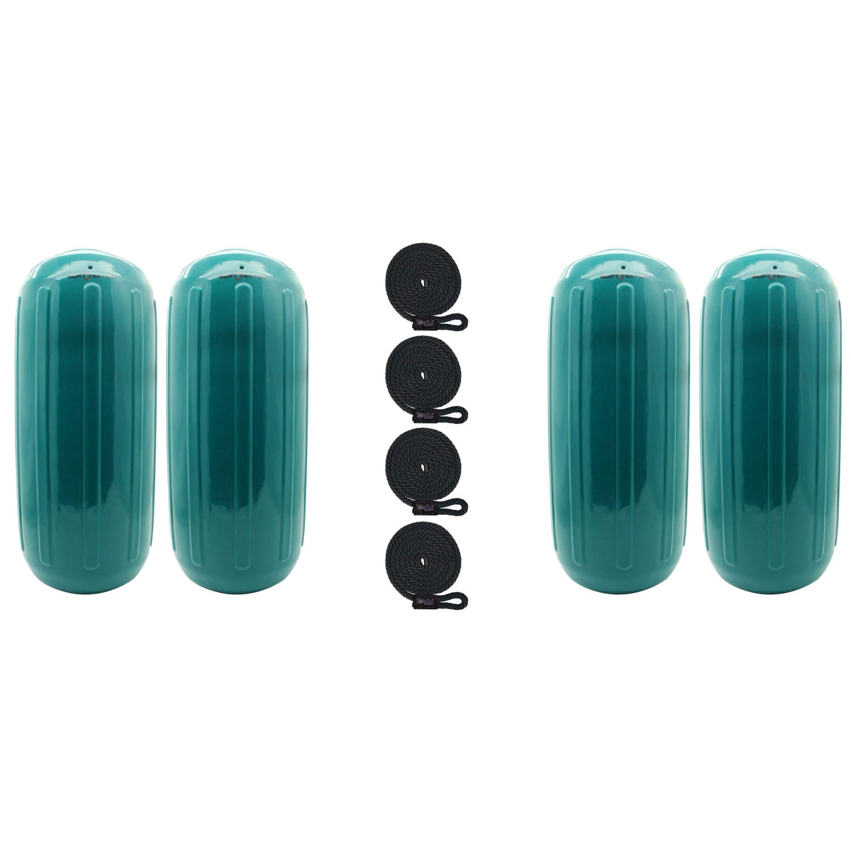 Extreme Max 3006.8515.4 BoatTector HTM Inflatable Fender Value 4-Pack - 10" x 27", Teal