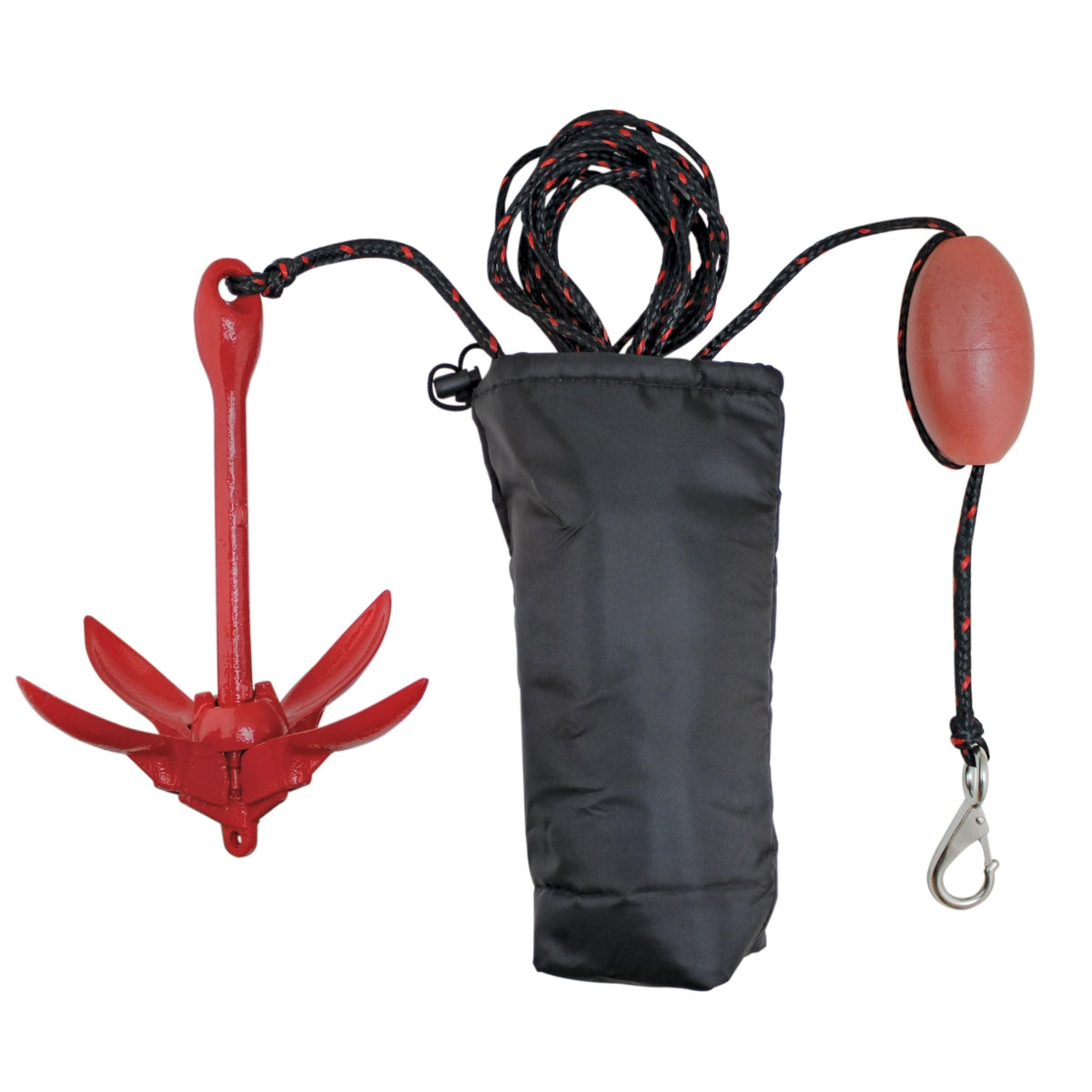 Extreme Max Qualifies for Free Shipping Extreme Max Complete Grapnel Anchor Kit Small Boats 3.5 lb #3006.6548