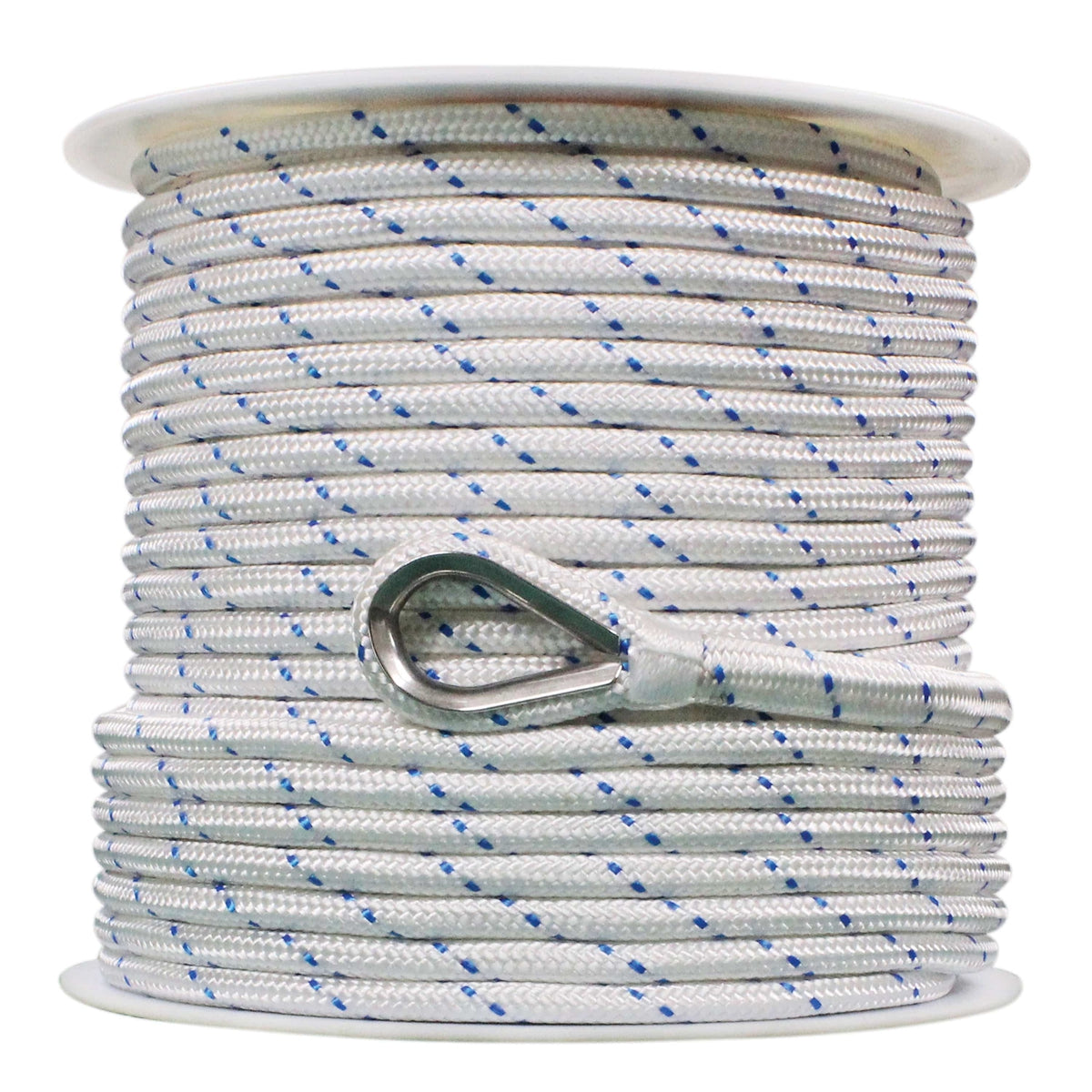 Extreme Max 3006.2519 BoatTector Double Braid Nylon Anchor Line with Thimble - 1/2" x 250