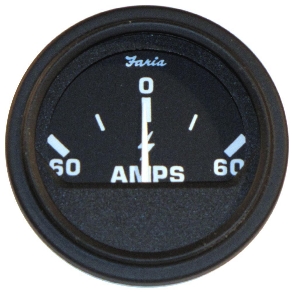 Faria Qualifies for Free Shipping Faria 2" HD Ammeter 60-0-60 Black #23006