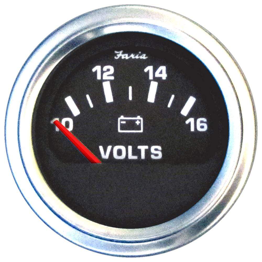Faria Qualifies for Free Shipping Faria 2" HD Voltmeter 10-16v #24007