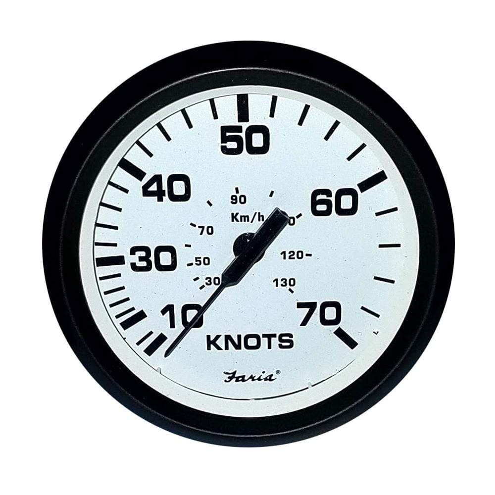 Faria Qualifies for Free Shipping Faria 4" Speedometer 70 Knot Mechanical #32920