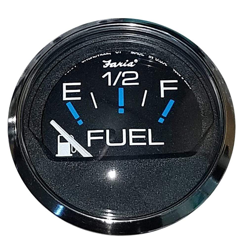 Faria Qualifies for Free Shipping Faria Chesapeake SS Black Fuel Gauge #13701