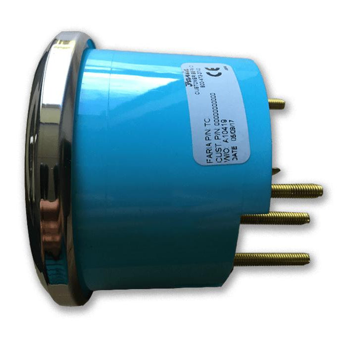 Faria Qualifies for Free Shipping Faria Chesapeake SS Black Tachomater 0-6000 RPM Gas I/O #33710