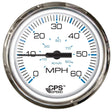 Faria Qualifies for Free Shipping Faria Chesapeake White SS 4" Speedometer 60 MPH GPS Studded #33839