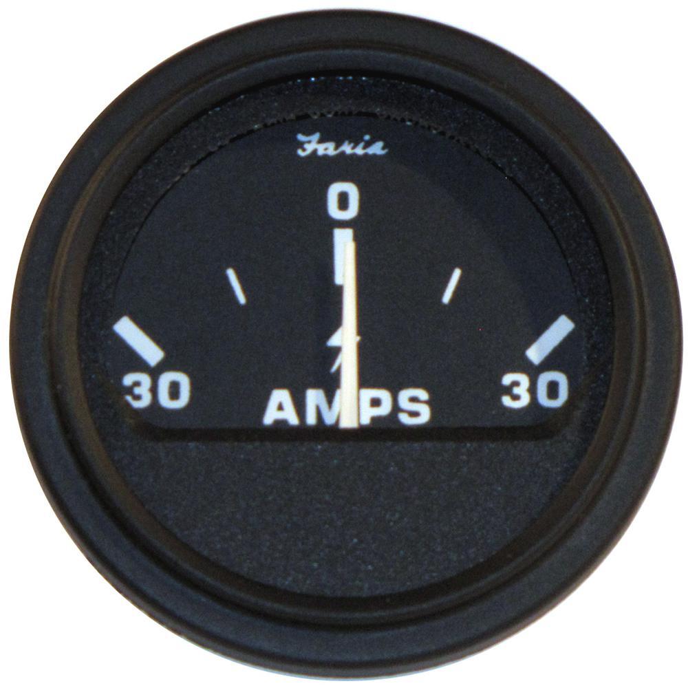 Faria Qualifies for Free Shipping Faria HD 2" Ammeter 30-0-30 Black #AP0530B