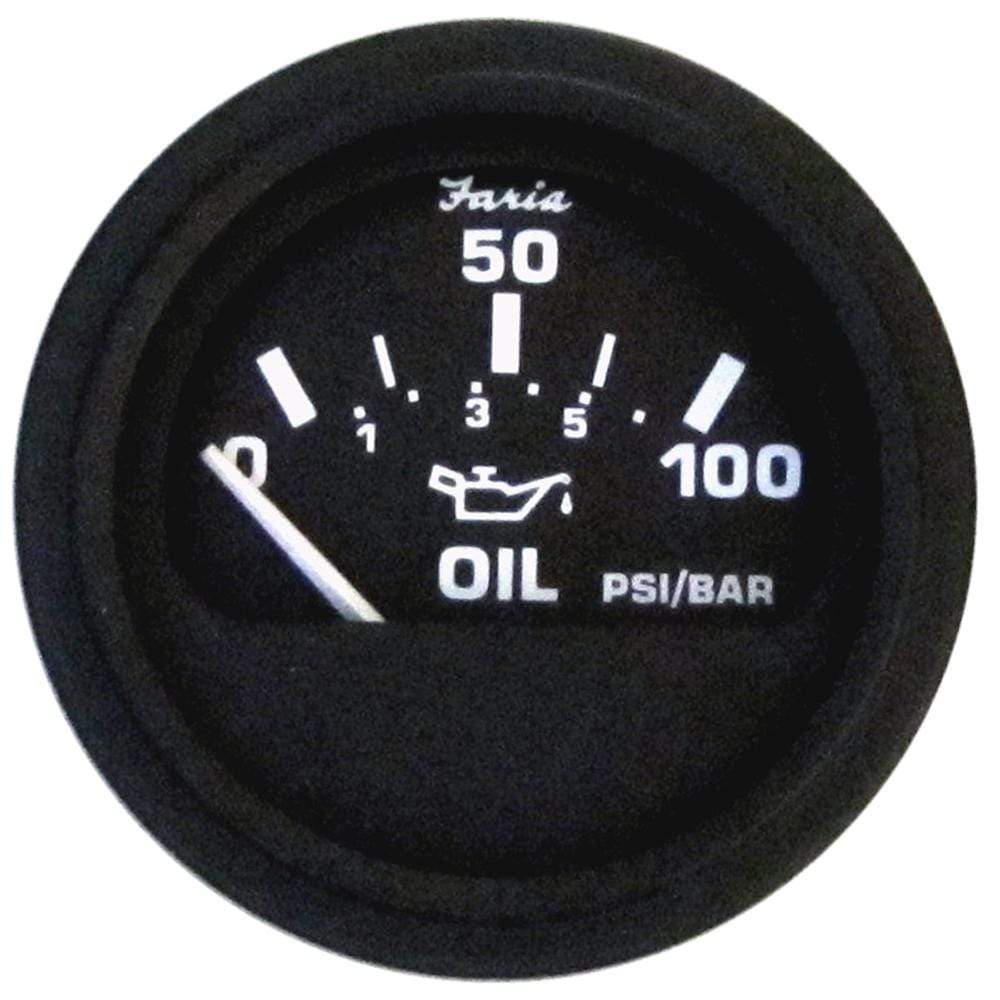 Faria Qualifies for Free Shipping Faria HD 2" Oil Pressure Gauge 80 PSI Black #23003