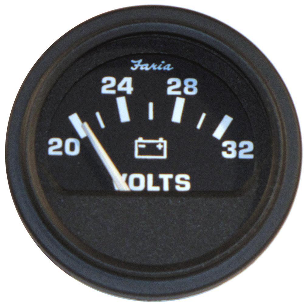 Faria Qualifies for Free Shipping Faria HD 2" Voltmeter 14-32v Black #VP0129B