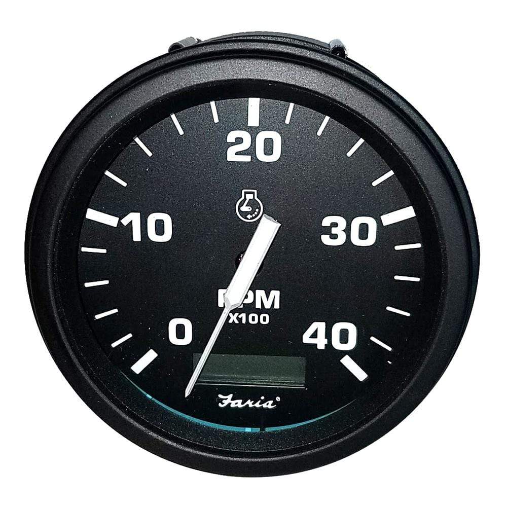 Faria Qualifies for Free Shipping Faria HD 4" Tachometer with Hourmeter 4000 RPM Diesel #TD9137B