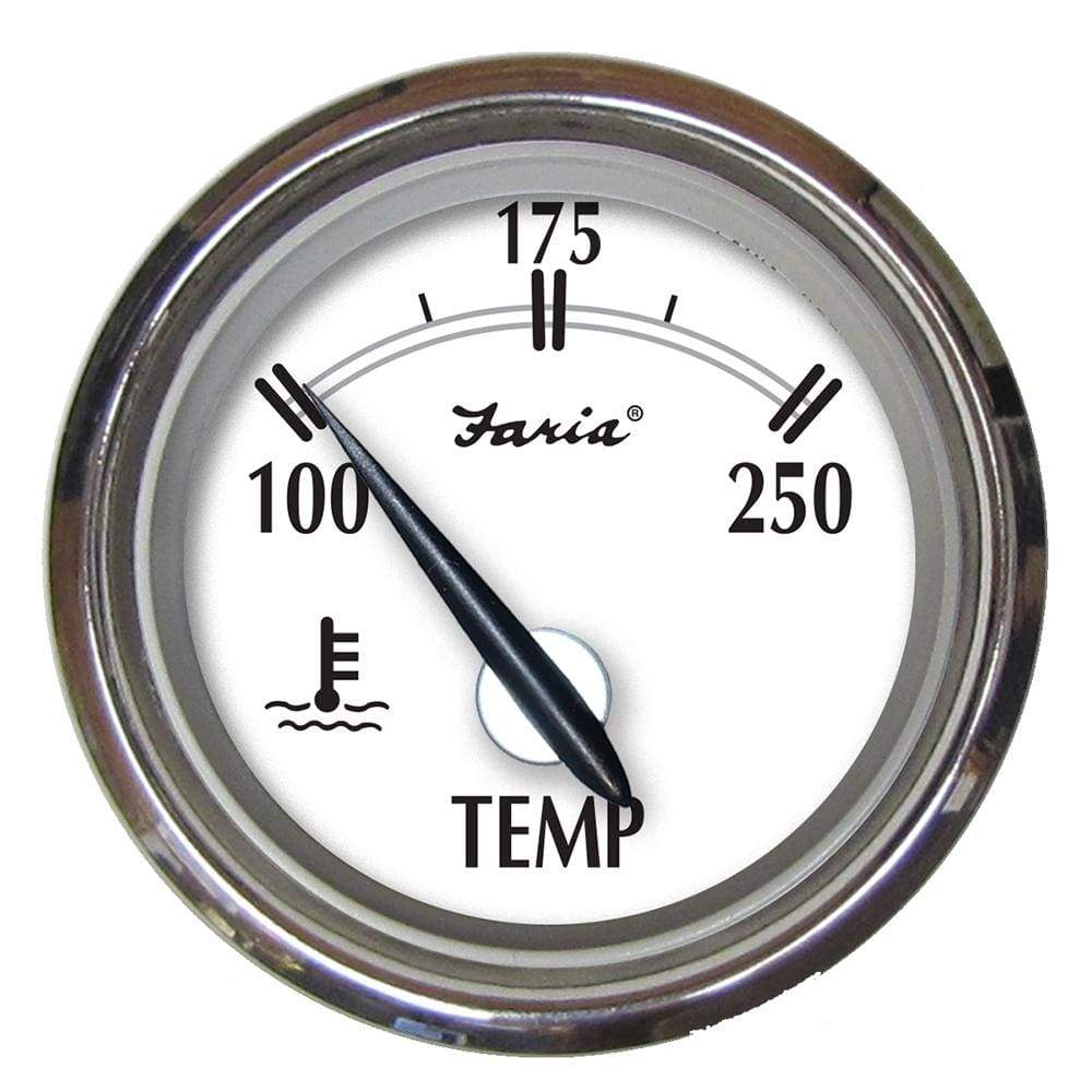 Faria Qualifies for Free Shipping Faria Newport SS 2" Water Temperature Gauge #25002