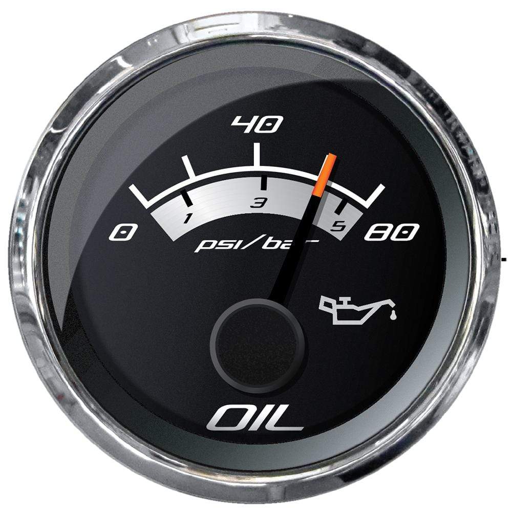 Faria Qualifies for Free Shipping Faria Platinum 2" Oil Pressure Gauge 80 PSI #22024