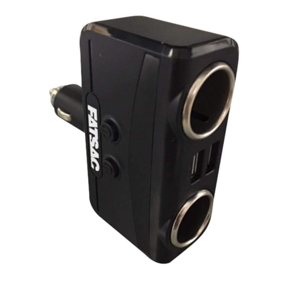 FATSAC Qualifies for Free Shipping FATSAC Dual Socket 12/24v with Dual USB Ports #S1005