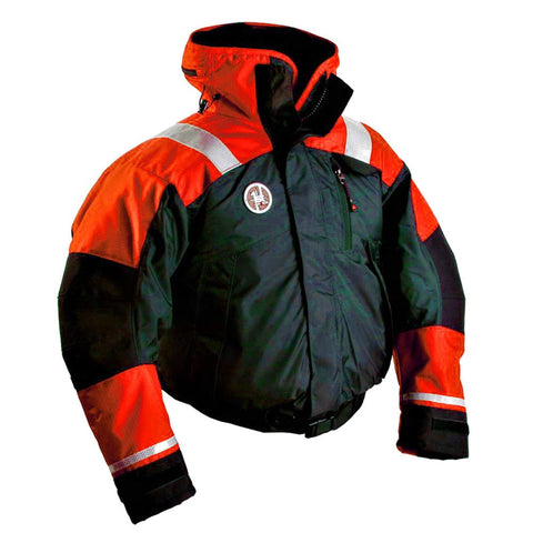 First Watch Qualifies for Free Shipping First Watch AB-1100 Flotation Bomber Jacket L Orange/Black #AB-1100-OB-L