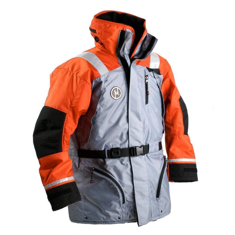 First Watch AC-1100 Flotation Coat 2XL Orange Grey #AC-1100-OG-XXL