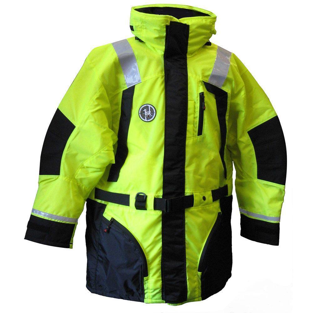 First Watch High-Vis Flotation Coat XL High-Vis Yellow #AC-1100-HV-XL