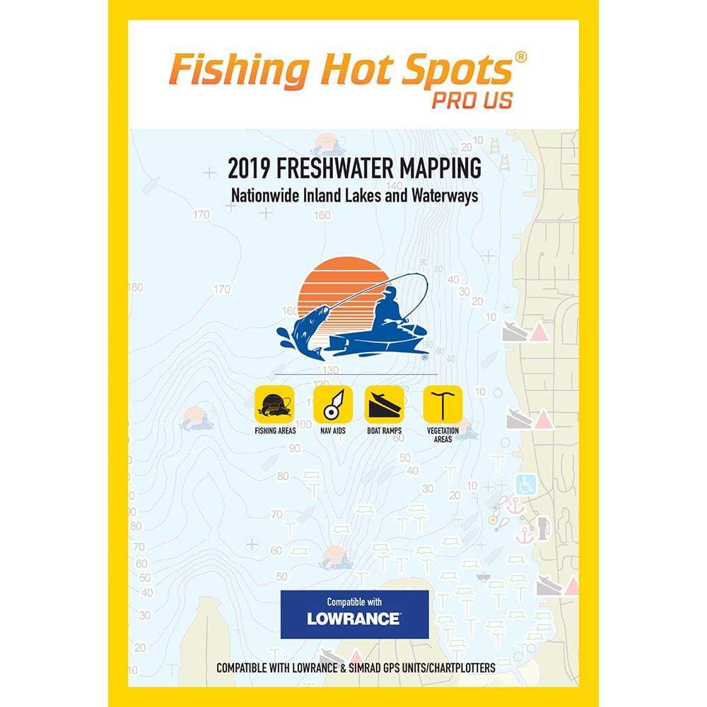 Fishing Hot Spots Qualifies for Free Shipping Fishing Hot Spots Pro USA Freshwater 2019 #E119