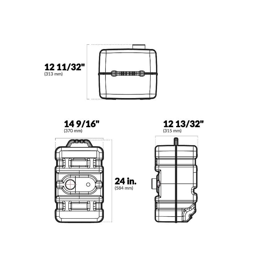 Five Oceans Not Qualified for Free Shipping Five Oceans 12-Gallon High Profile Portable Fuel Tank #4269
