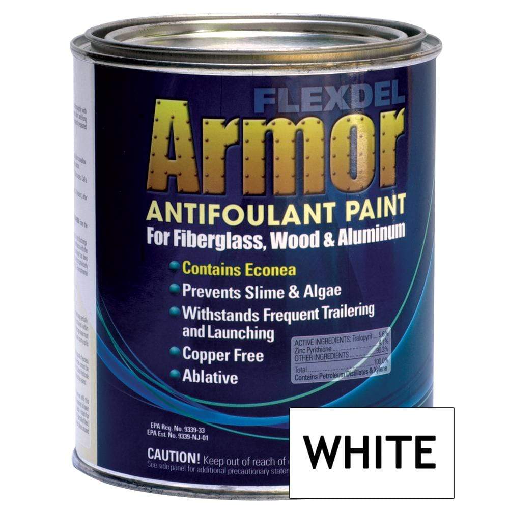 Flexdel Qualifies for Free Shipping Flexdel Armor Bottom Paint White Quart #13007