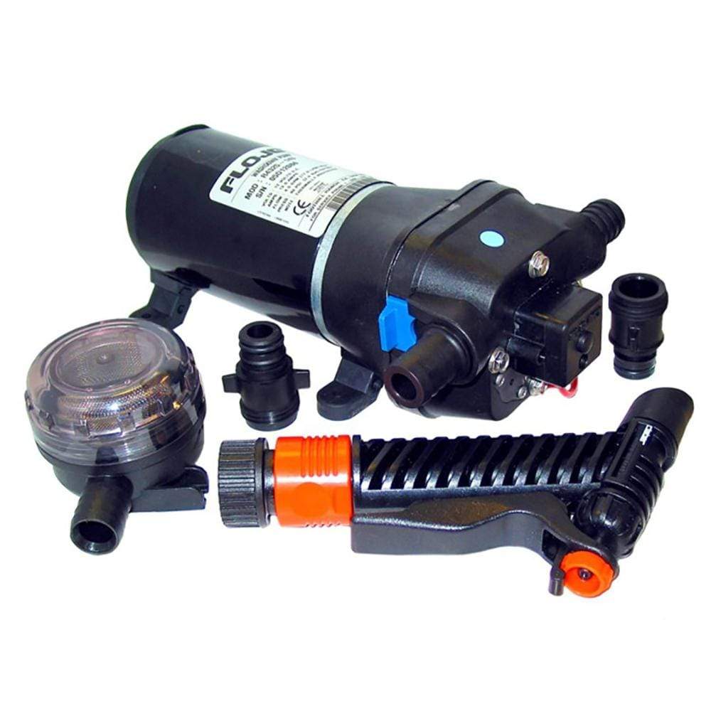 Flojet Qualifies for Free Shipping Flojet 24v 40 PSI Washdown Pump W/ Nozzle 4.3 Gpm #04325343L
