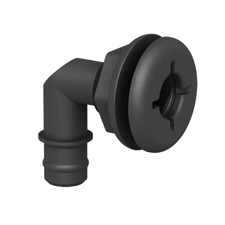 Flow-Rite Controls Qualifies for Free Shipping Flow-Rite Thru Hull-3/4" Elbow Black #MA-027-B