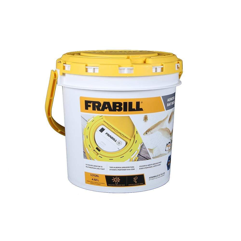 Frabill Duel Fish Bait Bucket with Aerator Built-in #4825