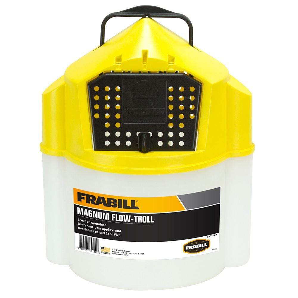Frabill Qualifies for Free Shipping Frabill Magnum Flow Troll 10 Quart Minnow Bucket #451200