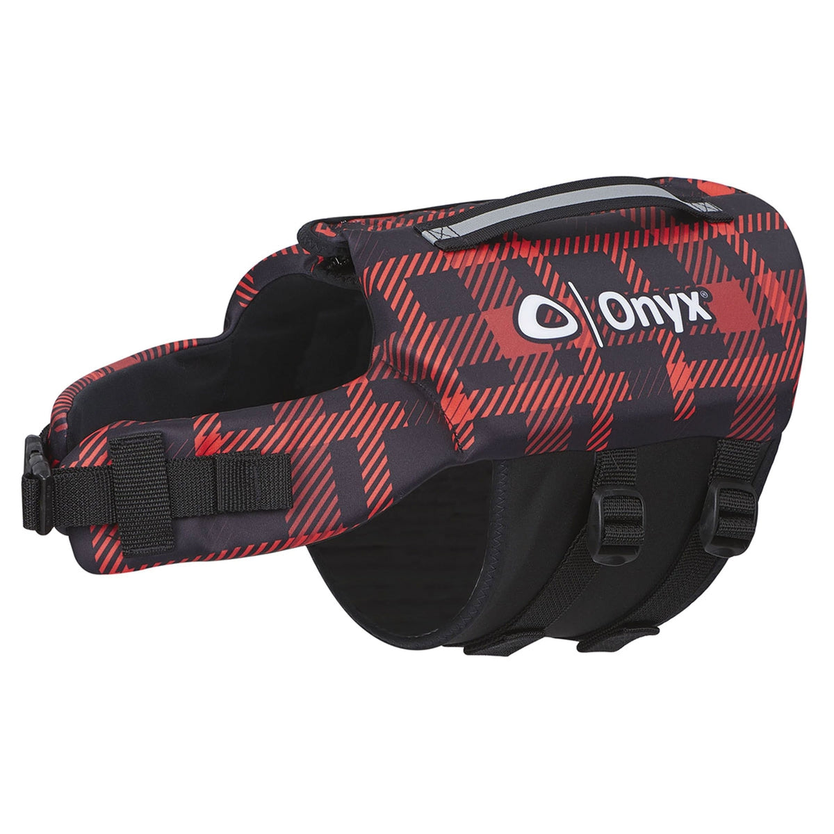 Full Throttle Neoprene Pet Vest L 60-80 lb Red Plaid #157200-100-040-19
