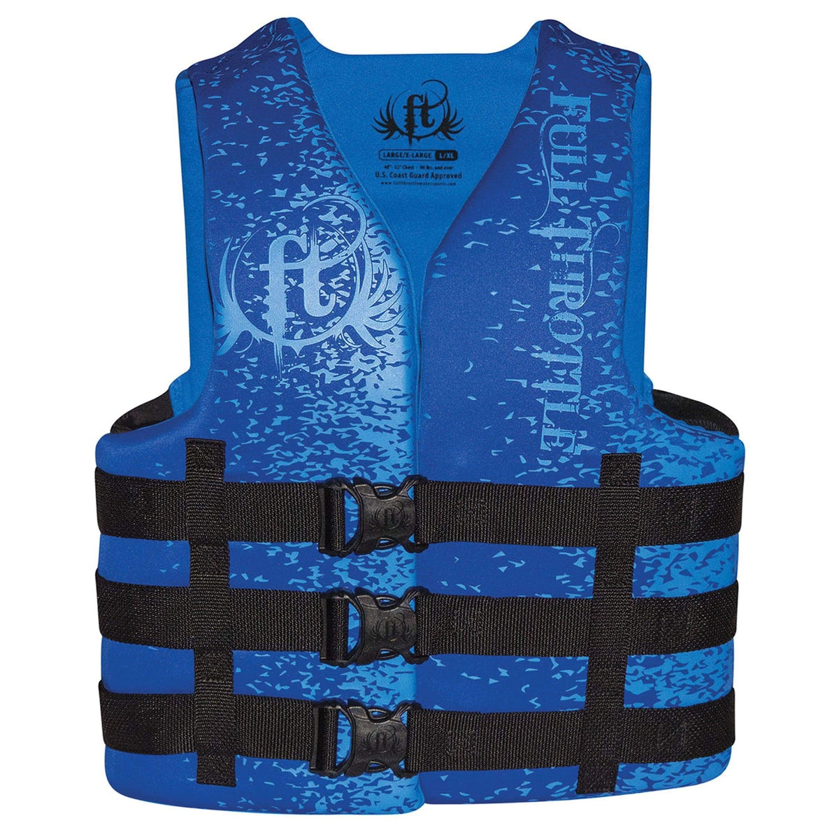 Full Throttle Rapid-Dry Life Vest Men's L/XL Blue #142000-500-050-16