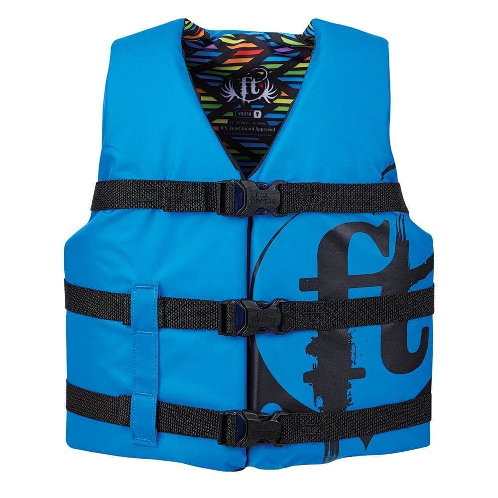 Full Throttle Qualifies for Free Shipping Full Throttle Youth Nylon Life Jacket Blue #112200-500-002-19