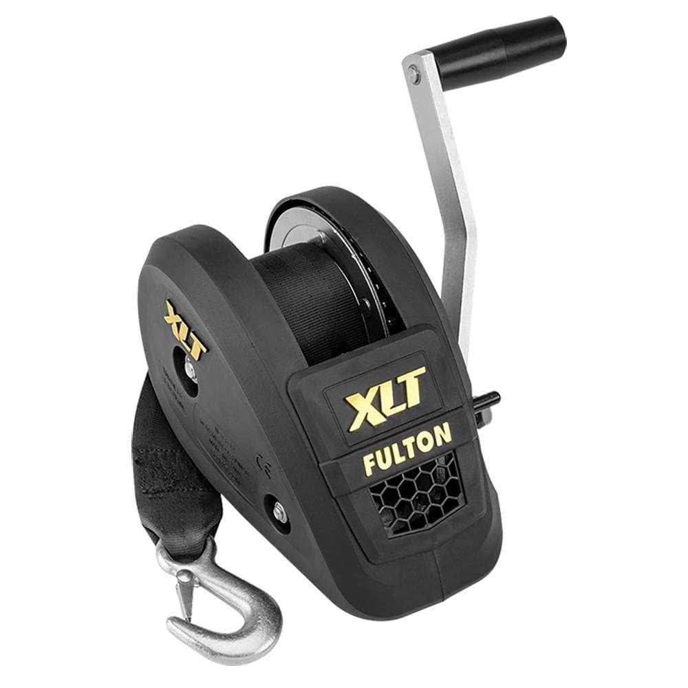 Fulton Qualifies for Free Shipping Fulton 1400 lb Single-Speed Winch with 20' Strap Black Cover #142311