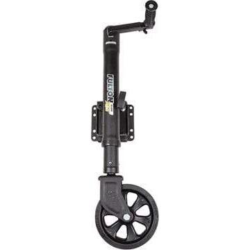 Fulton 1500 lb Trailer Jack 8" Spoked Wheel 12" Travel #141160