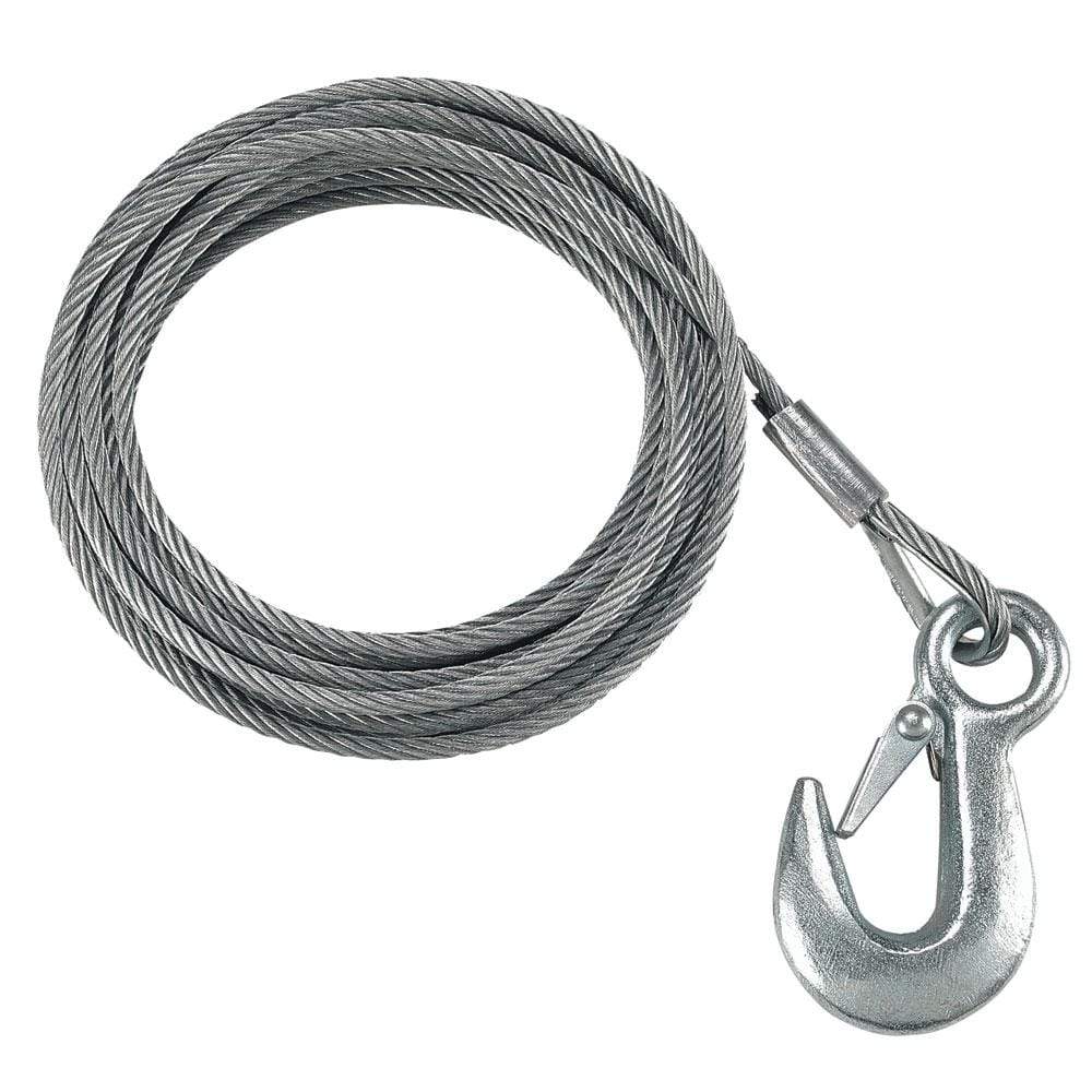 Fulton Qualifies for Free Shipping Fulton 7/32" x 50' Winch Cable/Hook 5600 lb Break Strength #WC750 0100