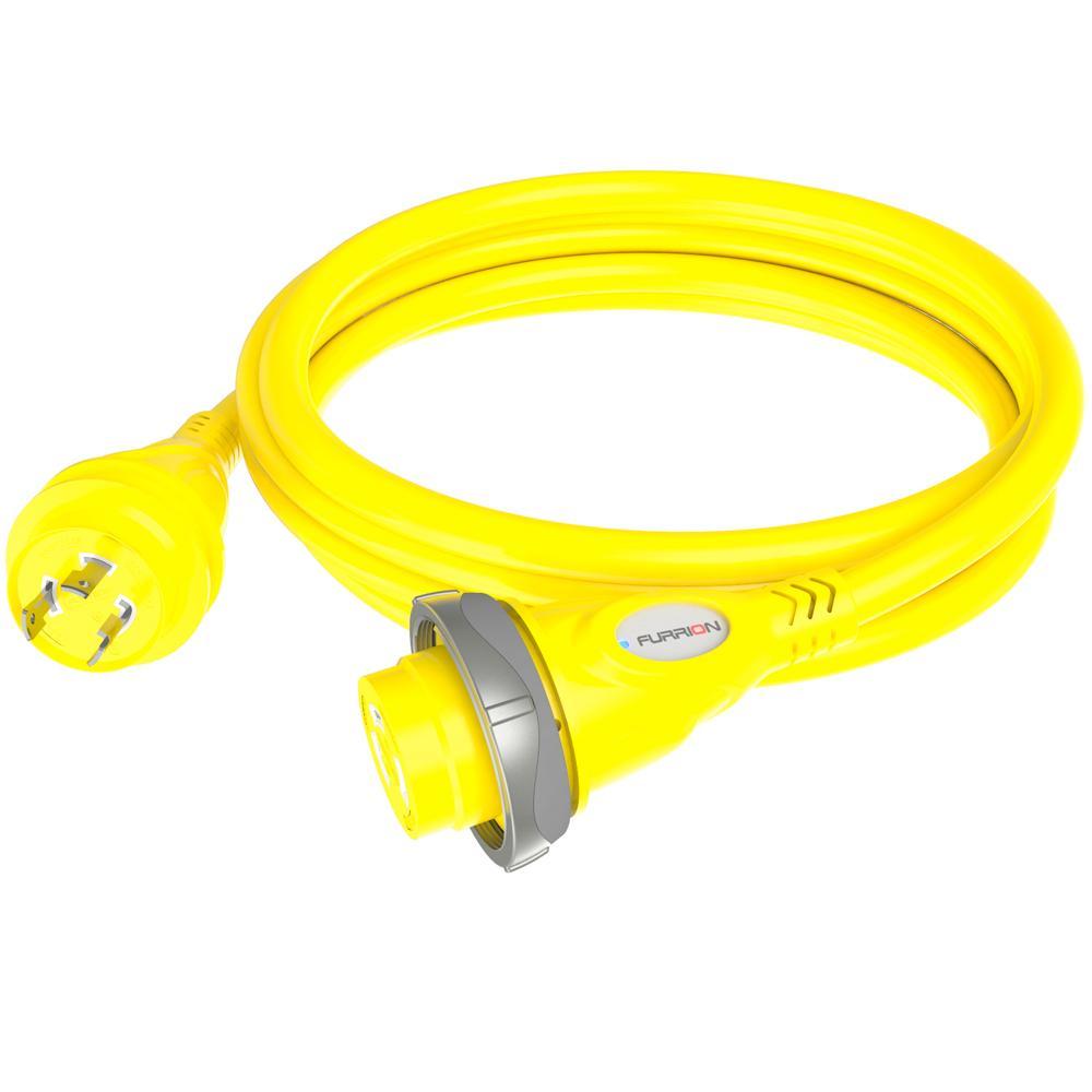 Furrion Qualifies for Free Shipping Furrion 30a 125v Marine Cordset 12' Yellow with LED #F30C12-SY
